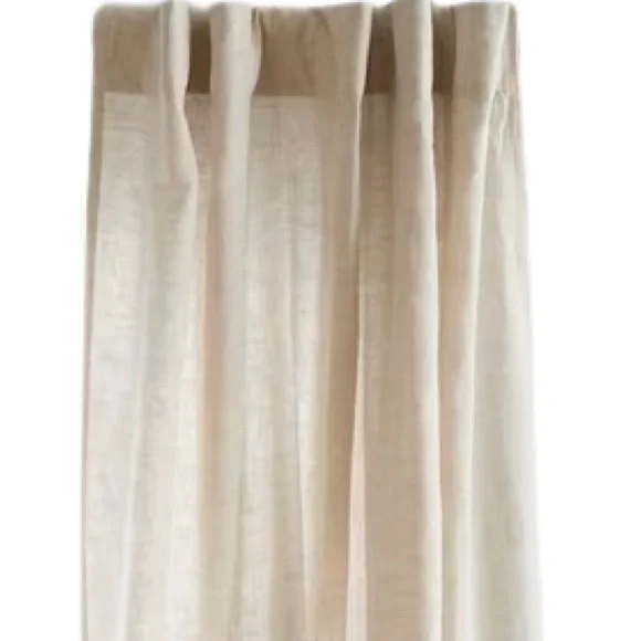 2 VTG Nate Berkus Linen Neutral Curtains - Picture 2 of 10